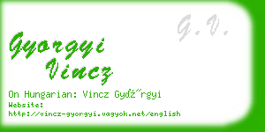 gyorgyi vincz business card